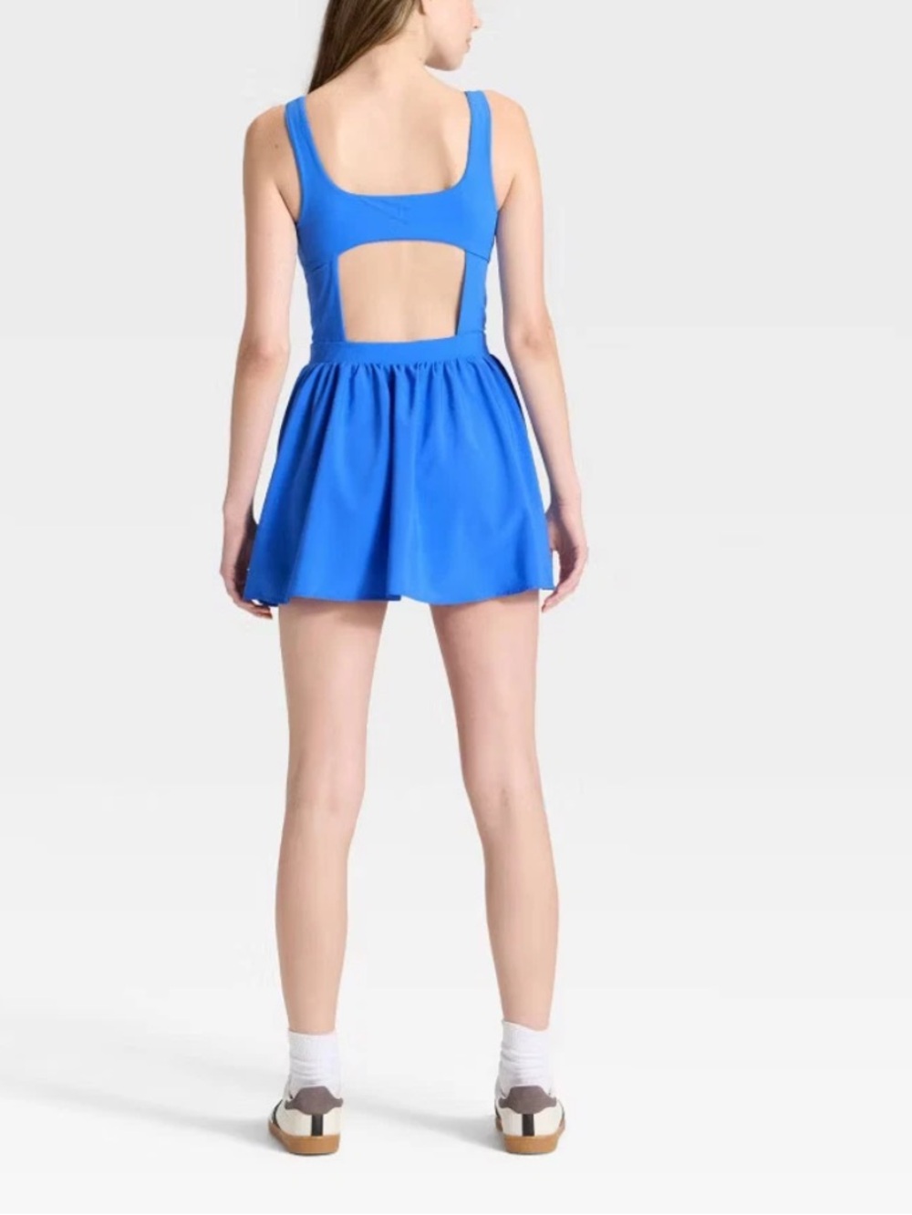 JoyLab Bright Blue Active Dress With Built In‎ Pocketed Shorts, Size L, NWT - Picture 2 of 11